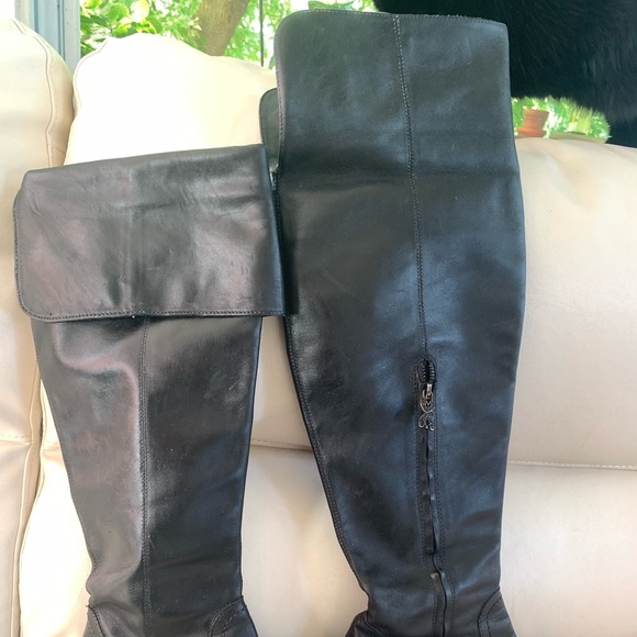 High fold over real leather upper and sole boots - Picture 5 of 10